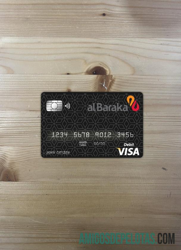 Bahrain Al Baraka Bank Visa Card Photolook Front exemplo